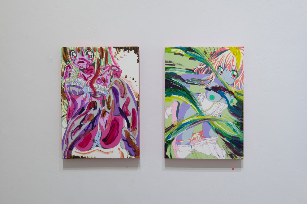 【希少】ヌトグランnutoguran新宿眼科画廊コアライラスト絵画アート現代美術 boundary.TXT – 新宿眼科画廊
